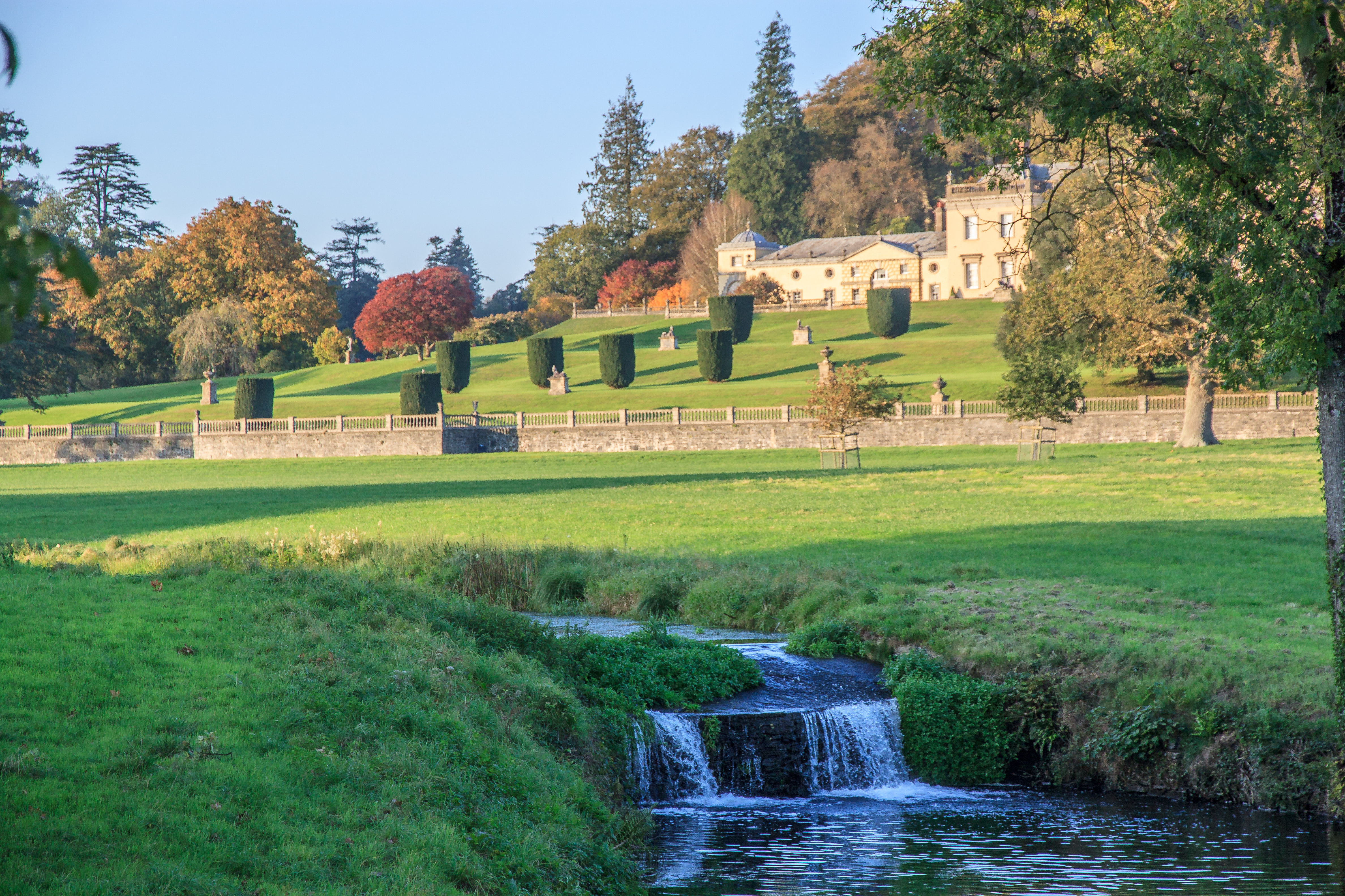 Castle Hill House and Gardens near South Molton in October