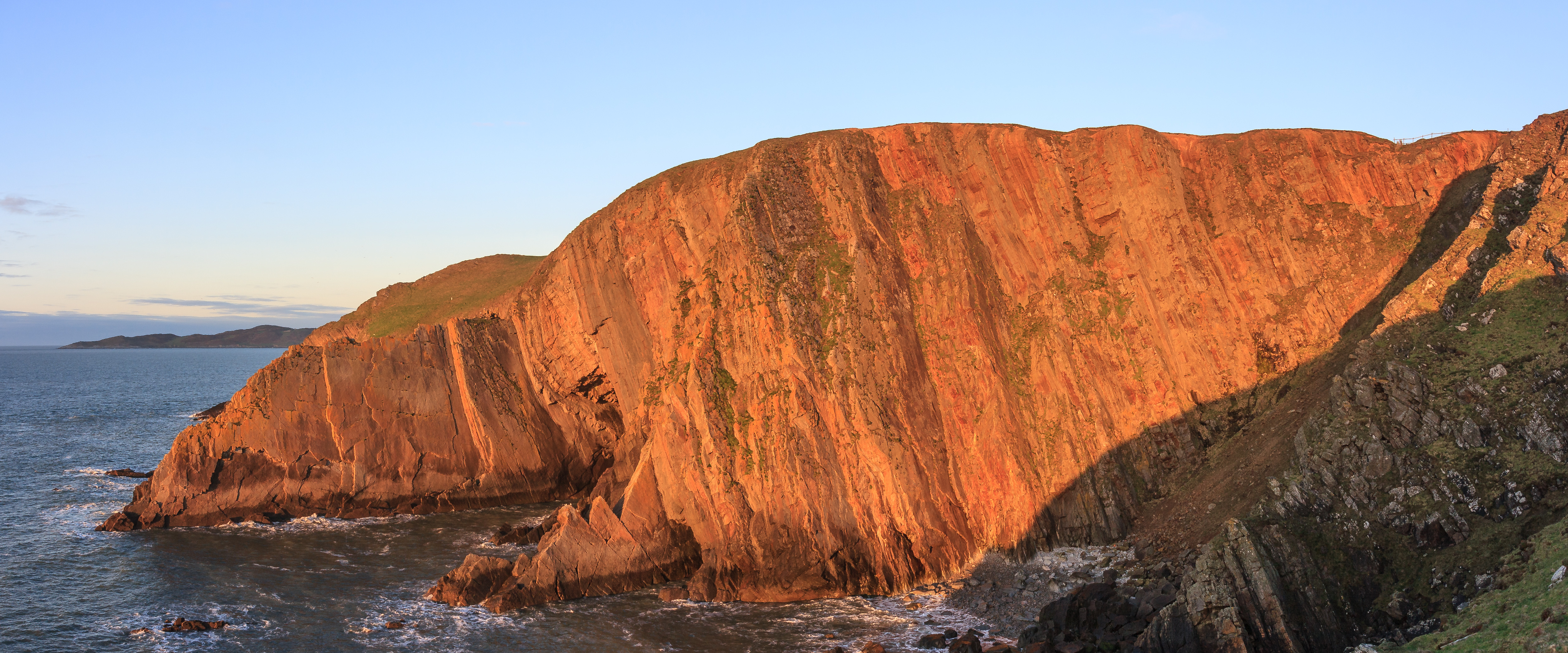 Baggy Point in the evening sun