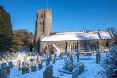 St George's Church, Georgeham, in Winter