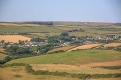 Georgeham from Saunton Down, July 2018
