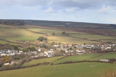 Georgeham from Saunton Down. Feb 2015.