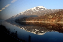 Loch Treig from the train. March 2015.