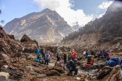 Ascending the Hinku Khola valley