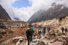 Ascending the Hinku Khola valley