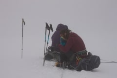 Exhaustion. The altitude takes it's toll.
