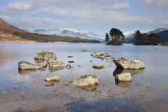 Loch Ossian from by the Youth Hostel. March 2015.