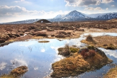 Leum Uilleim, a Corbett on Rannoch Moor above Corrour station. March 2015.