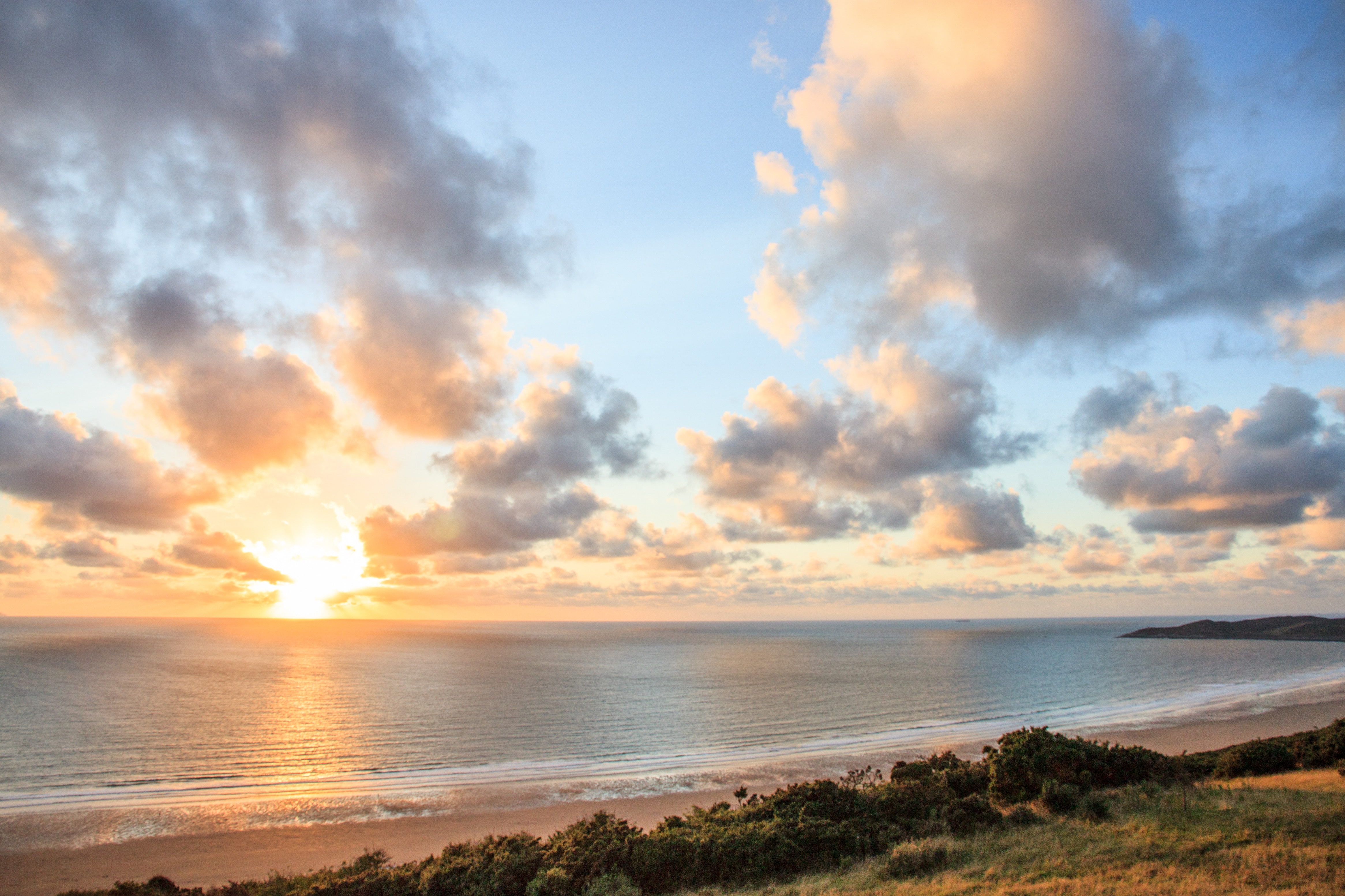 May: Sunset over Woolacombe Bay