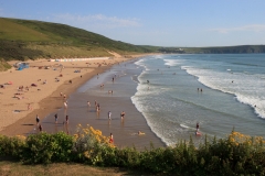 Woolacombe Beach looking towards Putsborough Beach. June 2015.