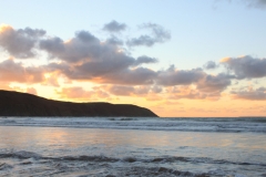 Evening sky over Baggy Point
