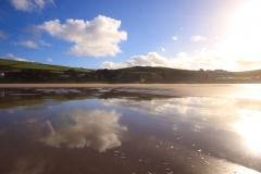 Reflections on Putsborough Beach. January 2015.