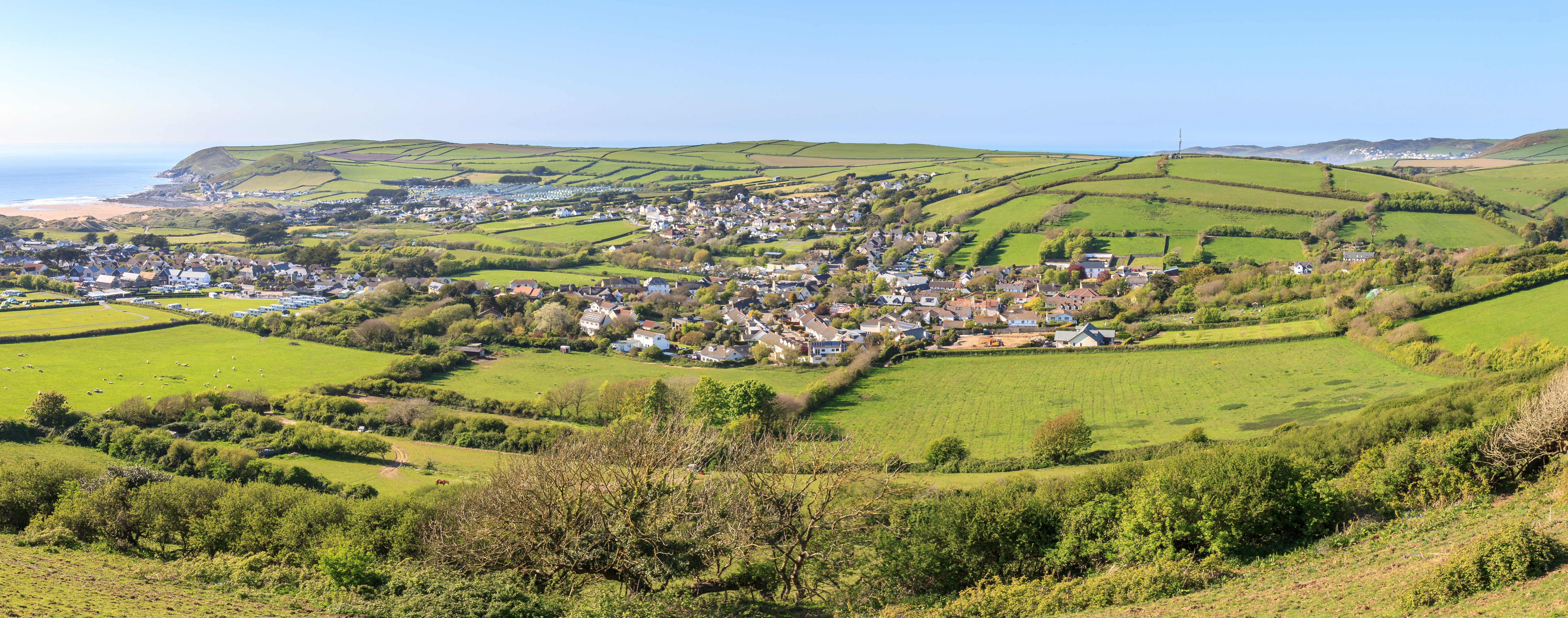 Croyde From Saunton Down in May