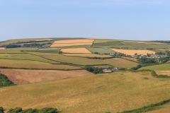 Georgeham and Woolacombe Down from Saunton Down, July 2018