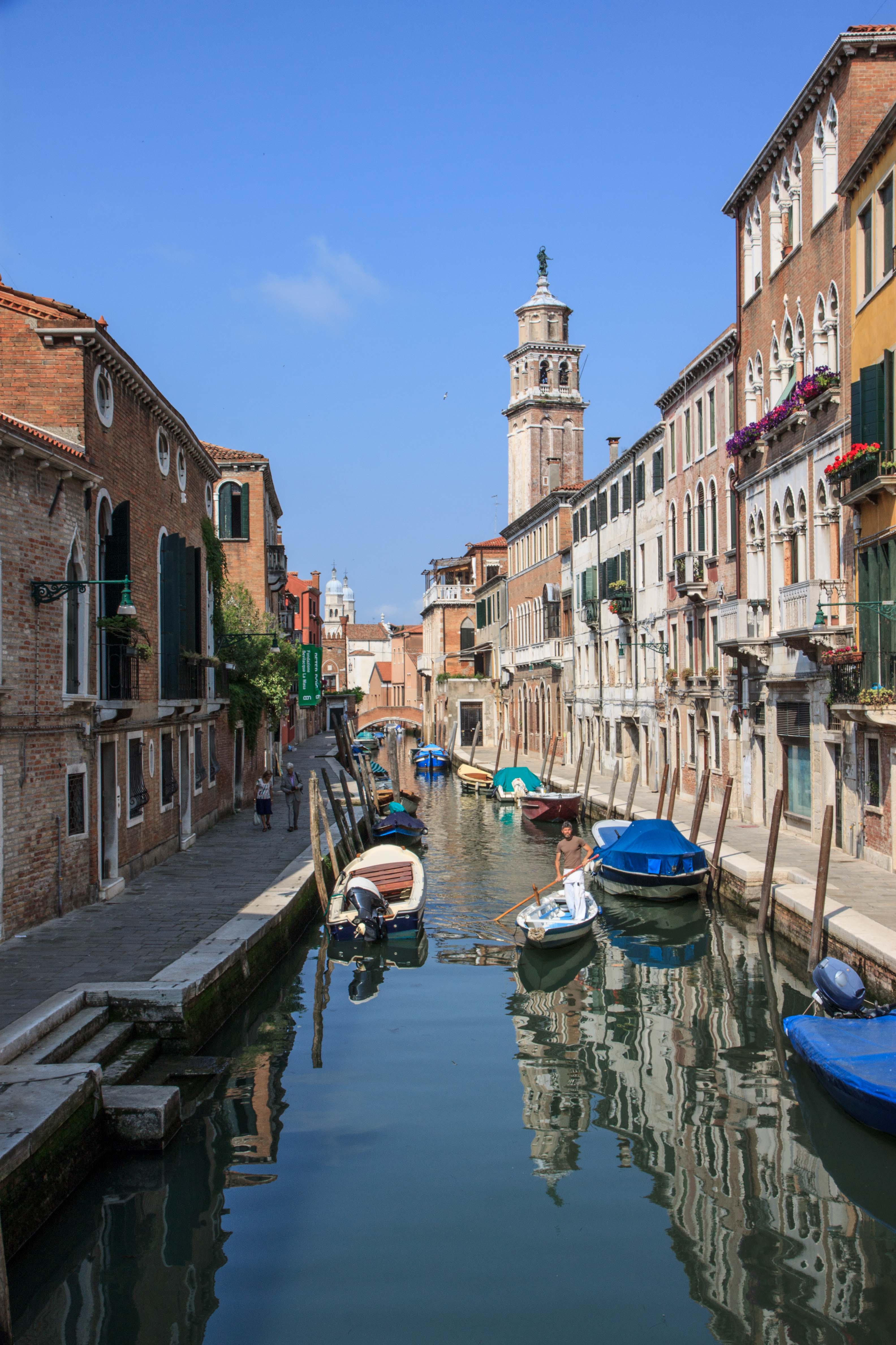 Typical Venice canal scene