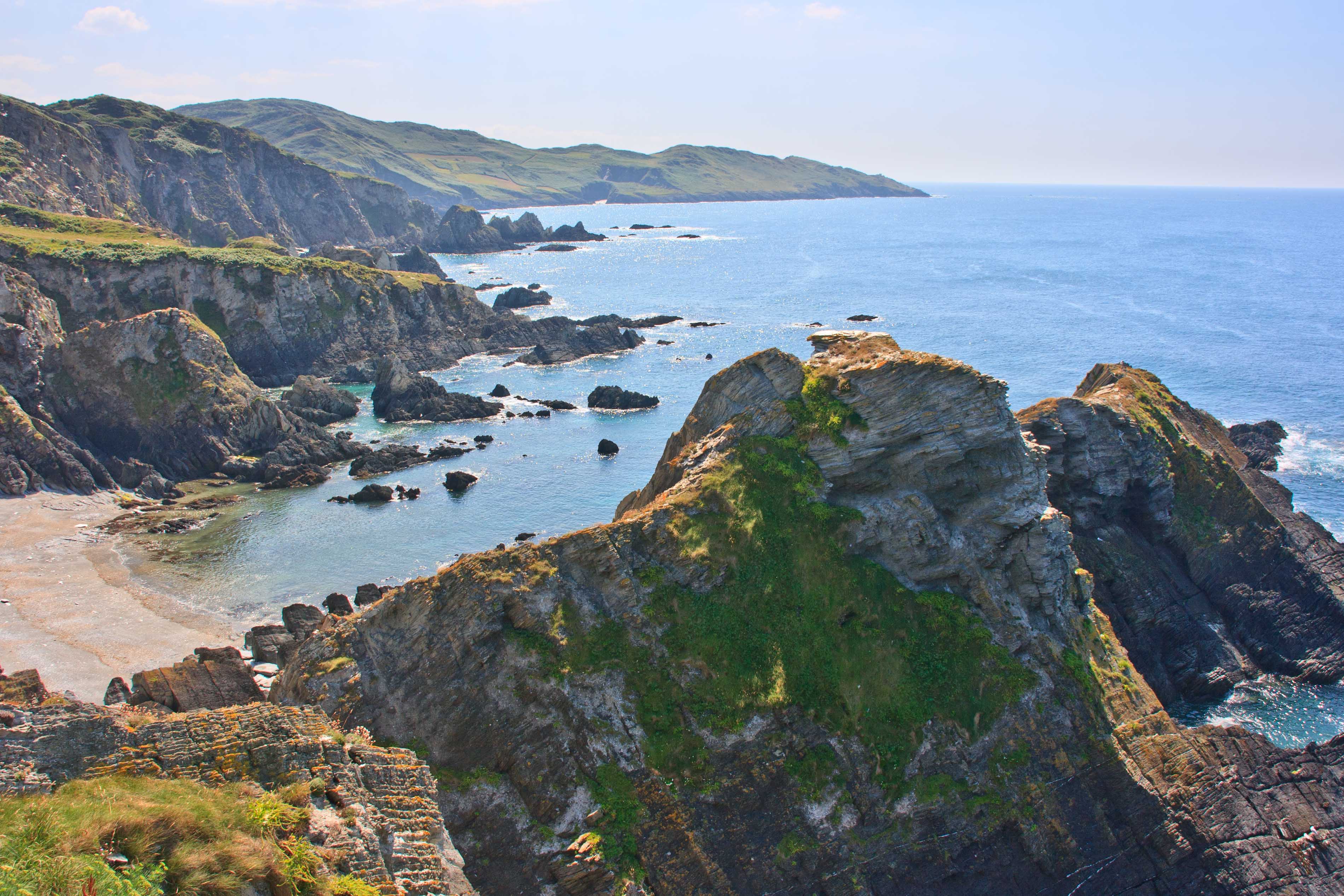 View west from Bull Point towards Morte Point (between Ilfracombe and Woolacombe)