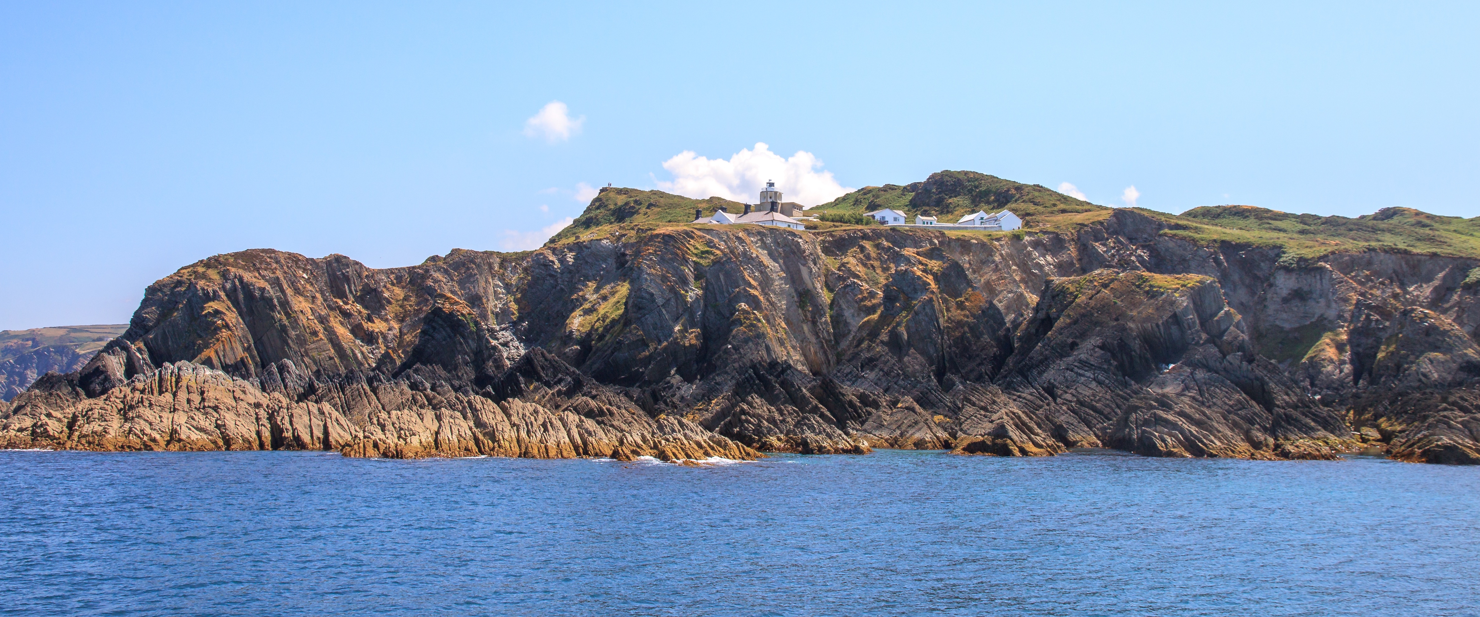 Bull Point and Lighthouse from the sea