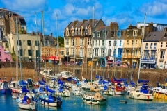 Ilfracombe Harbour, cartoon style